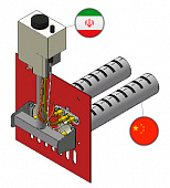 Газогорелочное устройство "Вега-1", панель "Пламя" (12 кВт), комплектация: "S.G.P" NG 8211 + Аналог (272 мм)