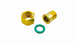 Штуцер (3/8"G) с накидной гайкой (1/2"G) 
