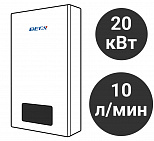 Газовый проточный водонагреватель "Вега" Турбо: 10 л/мин (Белая)