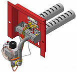 Газогорелочное устройство "Вега-5", панель "Угоп" (16 кВт), комплектация: "Sit" 630 + Аналог (272 мм) (нижний подвод)